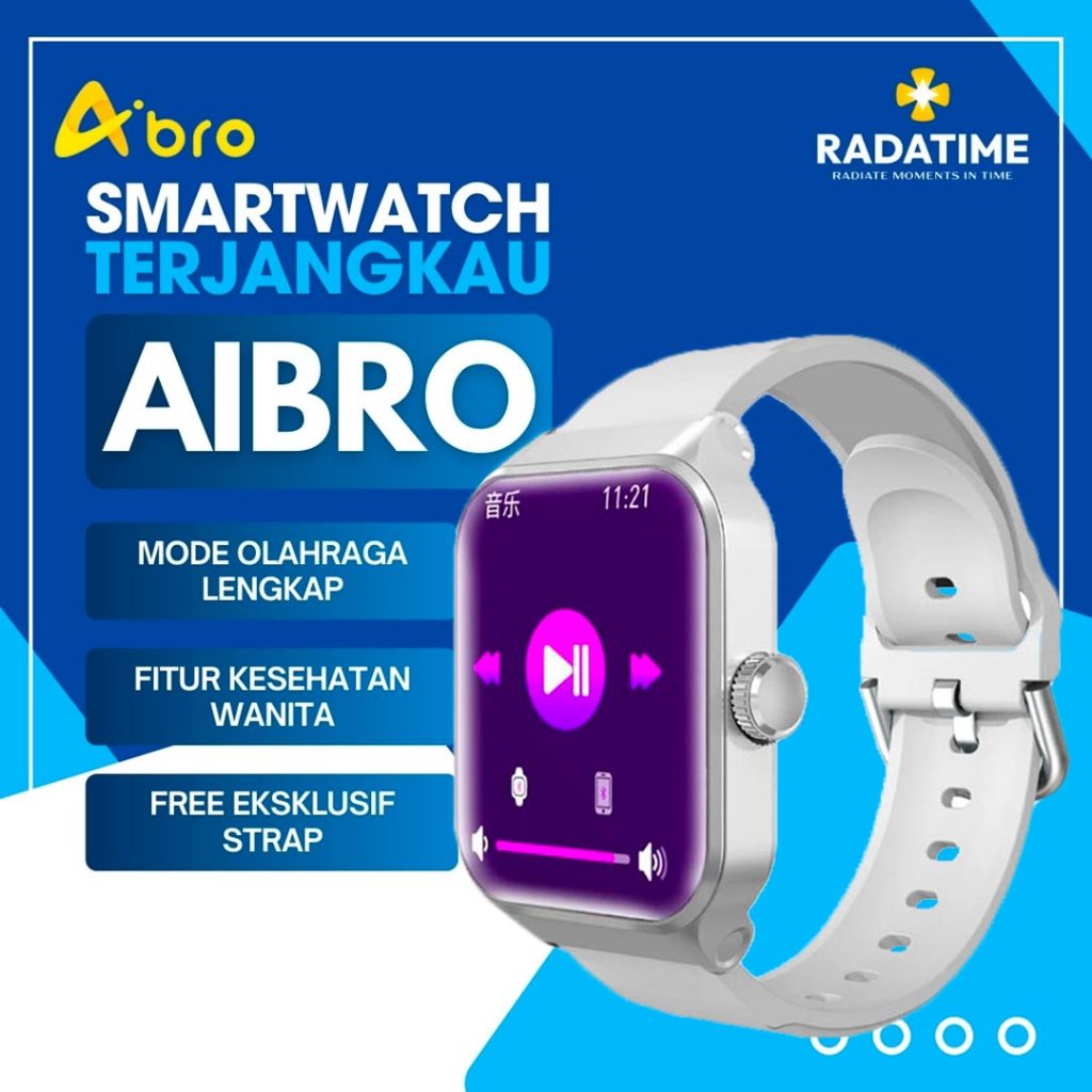 [FREE ADAPTOR + STRAP] Aibro SMARTWATCH All Gender 100% Original AIBRO-F6-