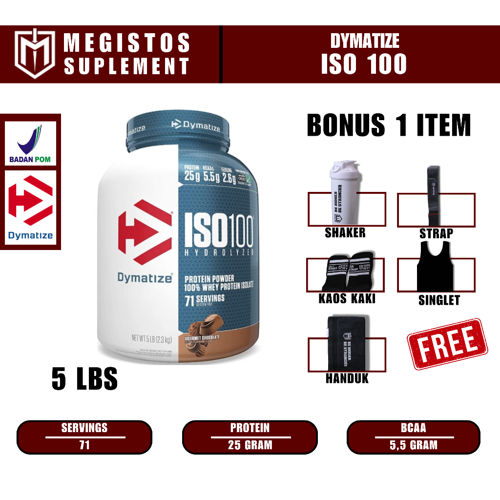 Dymatize Iso 100 5LB Iso100 Protein Isolate Hydrolized