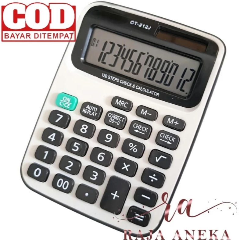 

Kalkulator CT-212J Tombol Lembut 12 Digit Layar Besar 212