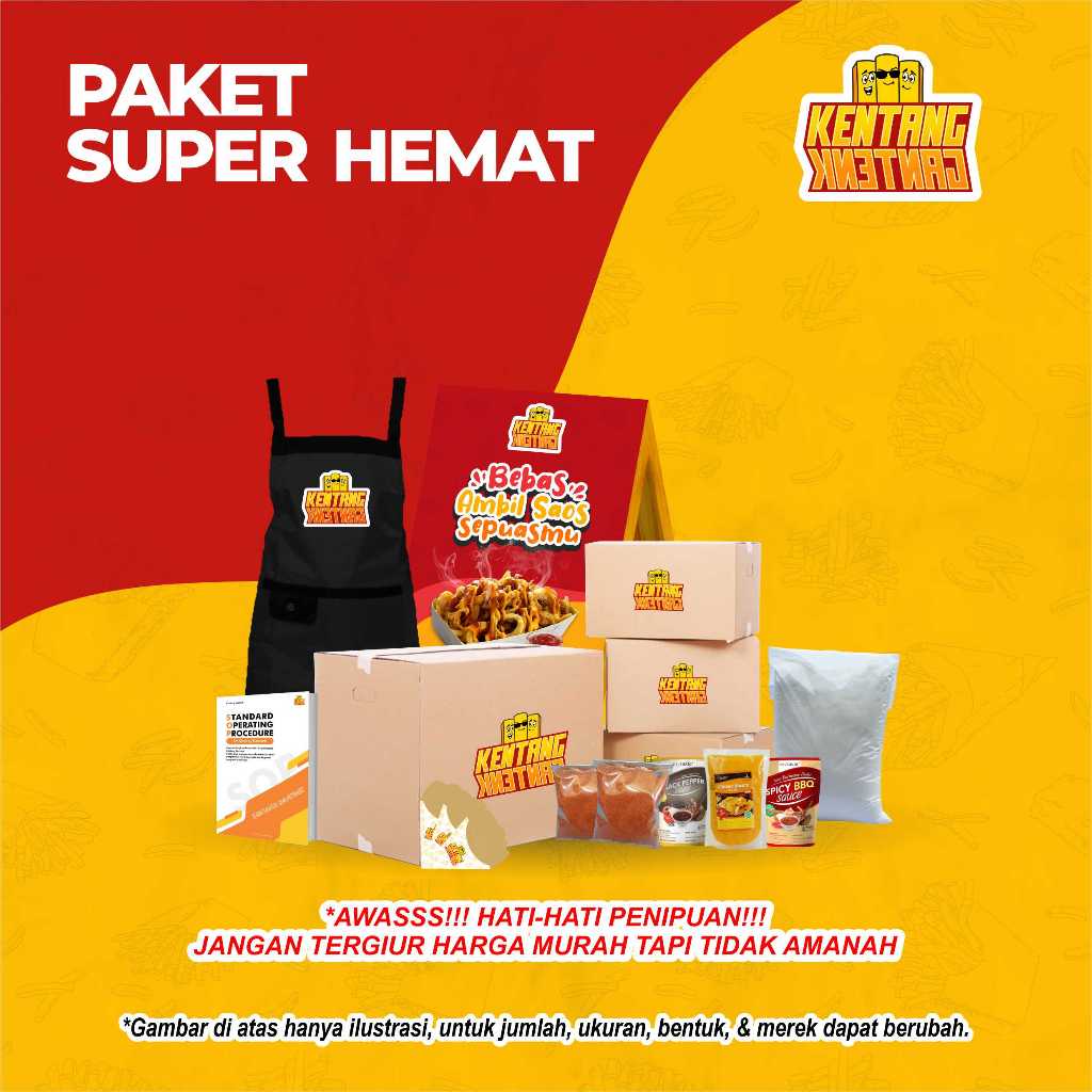 

Paket Usaha Makanan French Fries - Paket Super Hemat