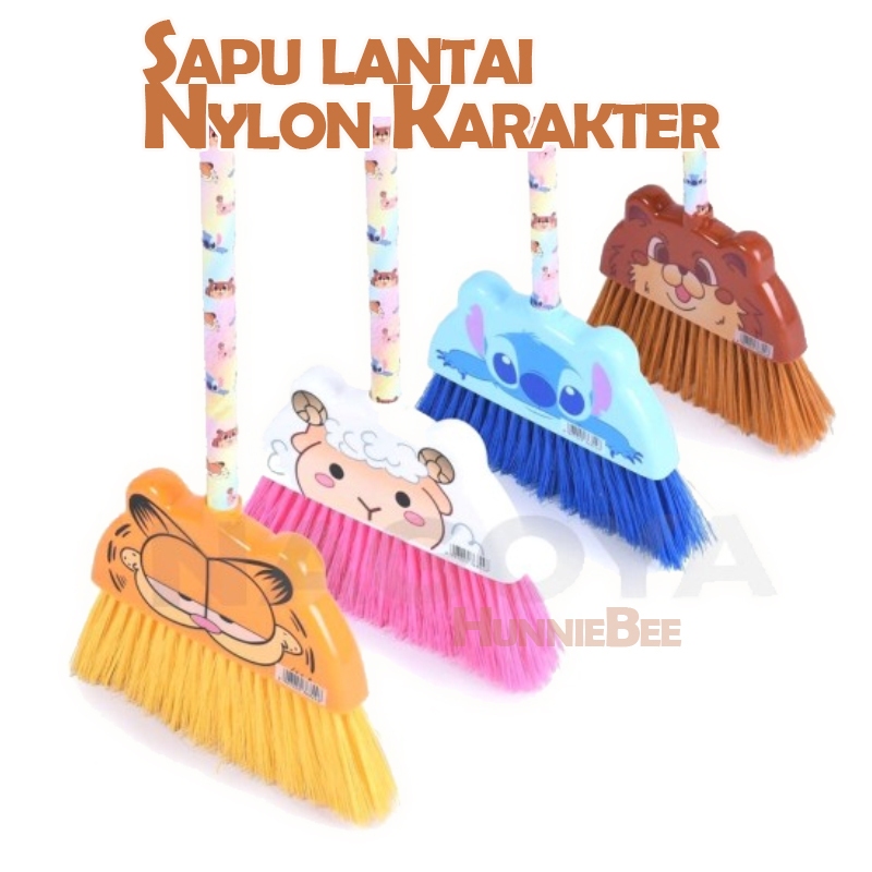 Sapu Lantai Plastik Sapu Nylon Karakter Bulu Lebat