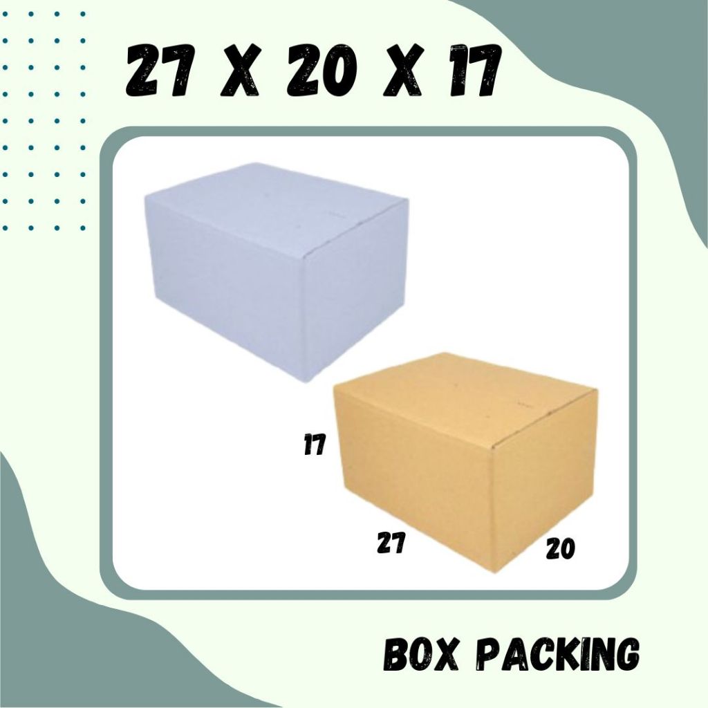 

Box 27x20x17 Kardus Packing A1 Olshop Karton Dus Souvenir Kotak Kemasan Sparepart Jamu Madu Assesoris Kosmetik