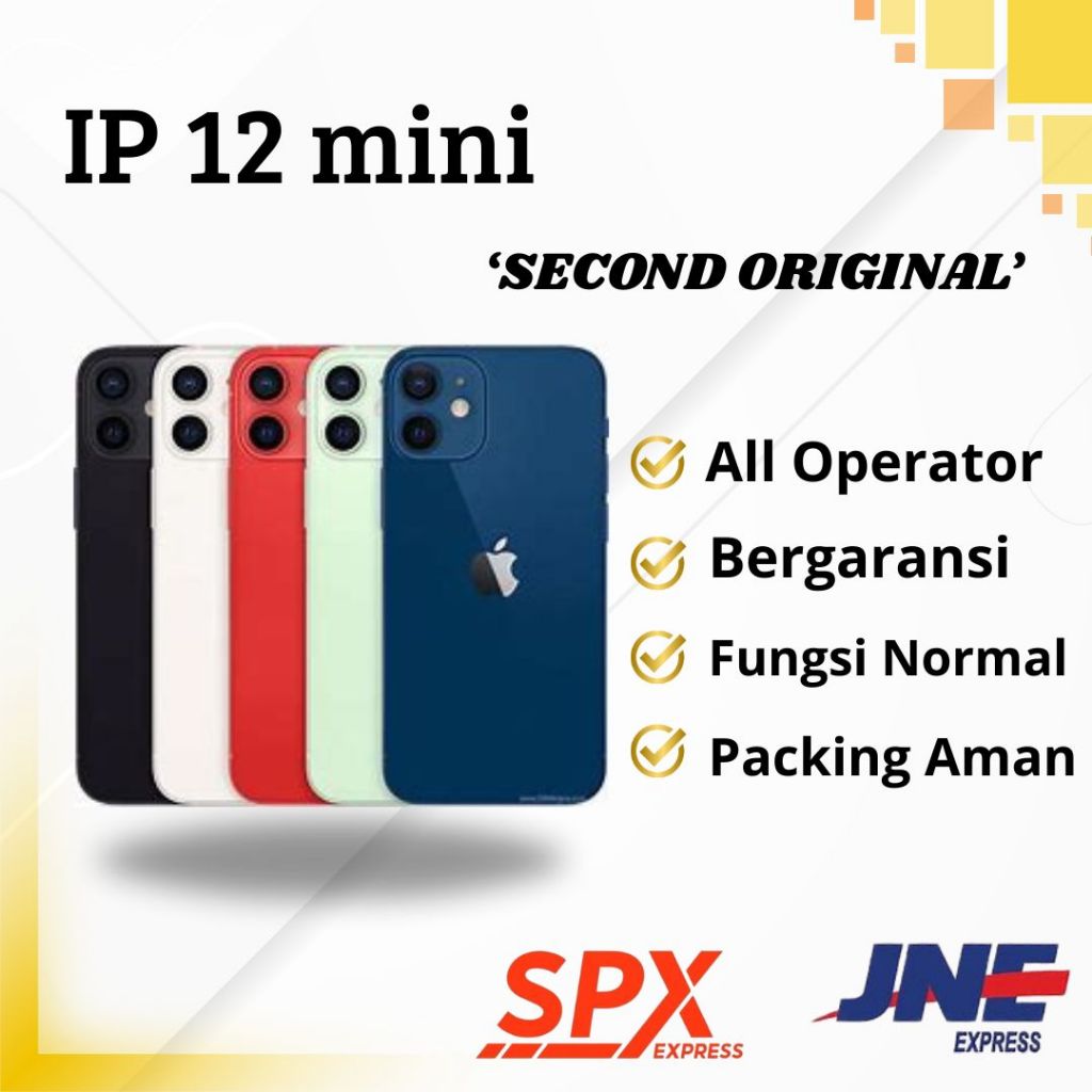 IPHONE12 MINI SECOND ORI EX INTER HP 12 BEKAS MULUS FULLSET BERGARANSI NO MINUS