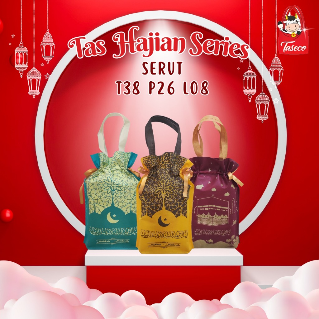 

[INSTAN LANGSUNG KIRIM] TASECO Tas Serut Kue Kering Oleh Oleh Haji Umroh Tas Souvenir Umroh Tas Bingkisan Umroh Haji Tas Oleh Oleh Haji Umroh 38x26x08