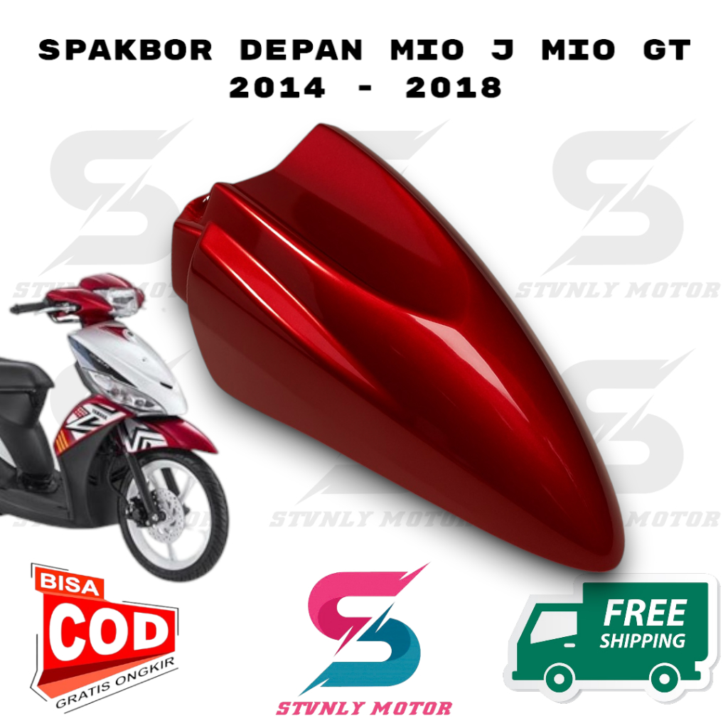 Cover Spakbor Depan MIO J MIO GT Merah 2014-2018