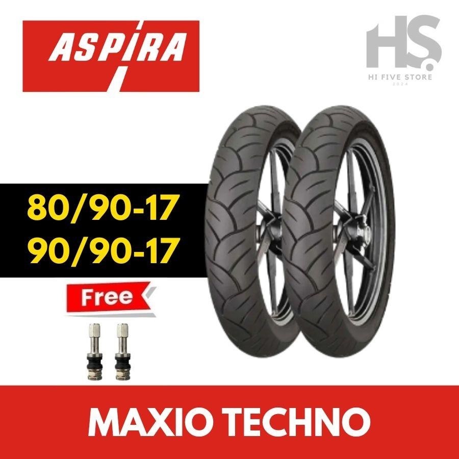 Ban Motor Tubeless ASPIRA MAXIO TECHNO 80/90-17 & 90/90-17 Ban Motor Aspira Ring 17