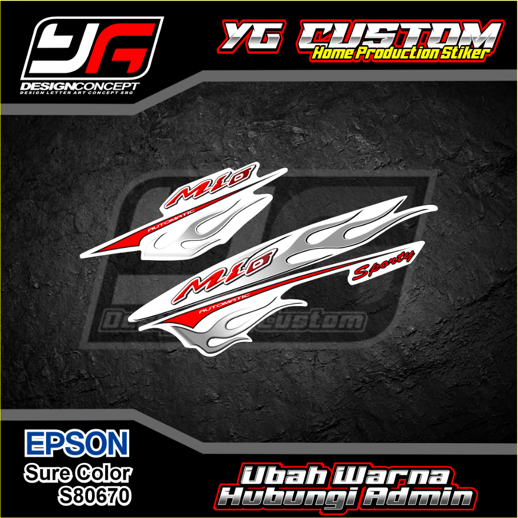 STRIPING MIO SPORTY PUTIH