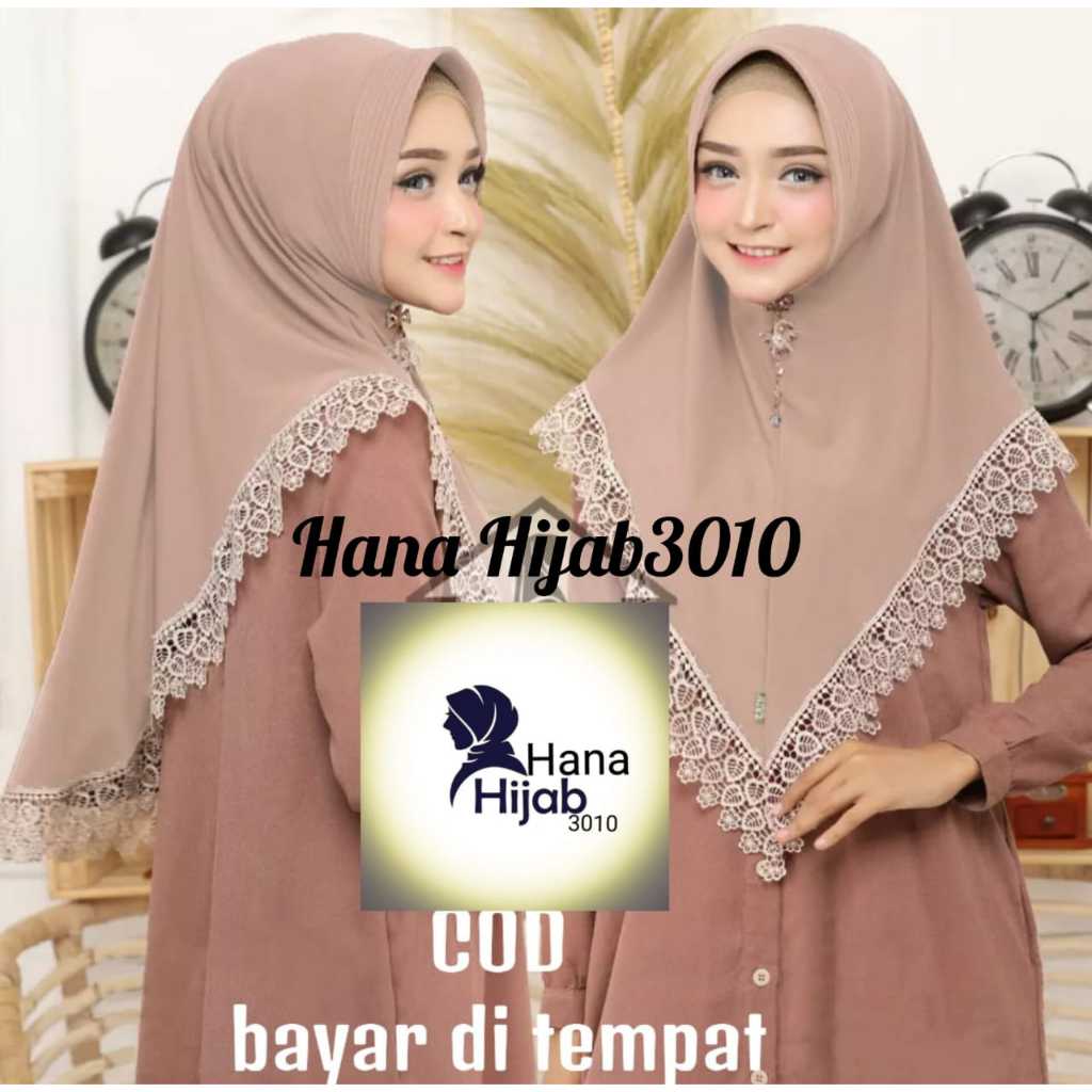 JERSEY RENDA..... HANA HIJAB3010...KERUDUNG JILBAB INSTAN JERSEY PREMIUM