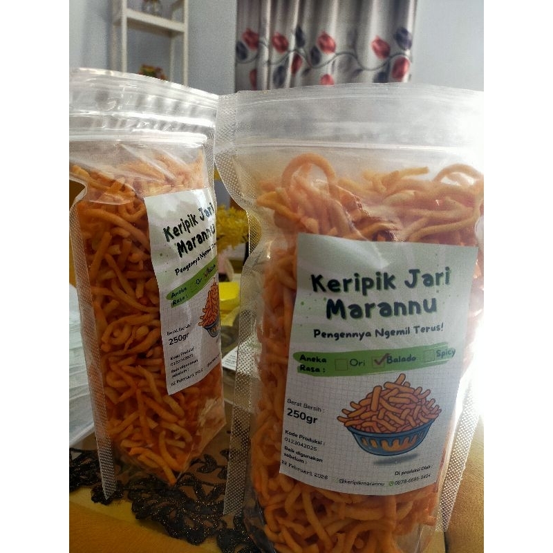 

Keripik Jari Marannu Rasa Balado