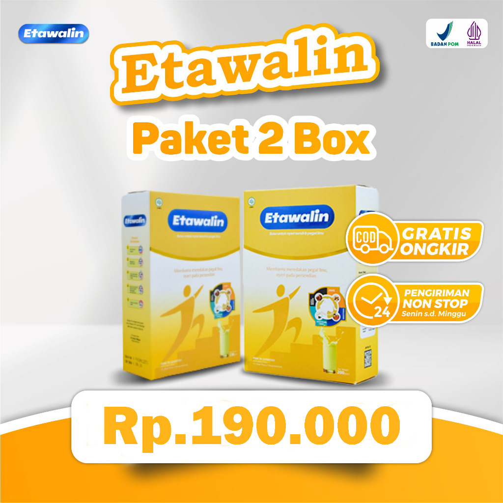 

2 Box Etawalin: Susu Kambing Etawa Mengobati Peradangan, Menghilangkan Nyeri Sendi dan Asam Urat