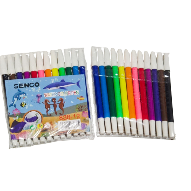 

Spidol Warna Warni 1 set isi 12 pcs Watercolor Senco Water colour base pen murah