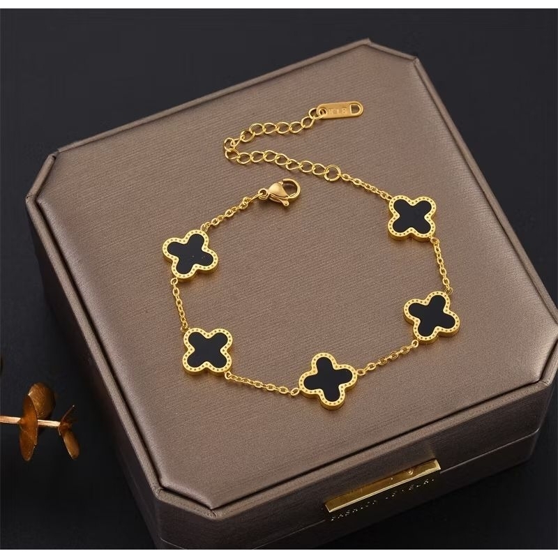 Gelang Titanium Anti Luntur / Gelang Rantai Titanium / Gelang Rantai Titanium Terbaru Korean Sty...