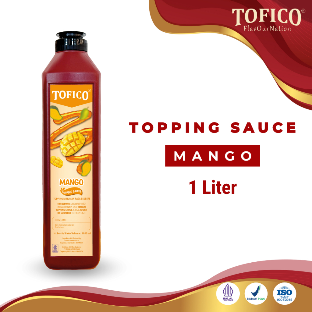 

Mango Sauces Tofico / Mangga Saus Premium 1 Liter / Tofico Syrup Official