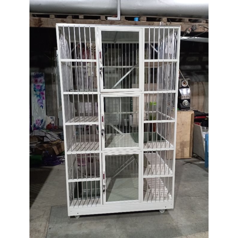 kandang kucing alumunium