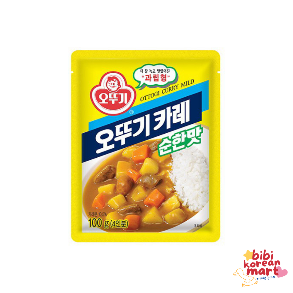 

bibi korean mart - ottogi curry powder mild flavor 100 gram - bubuk kari korea tidak pedas