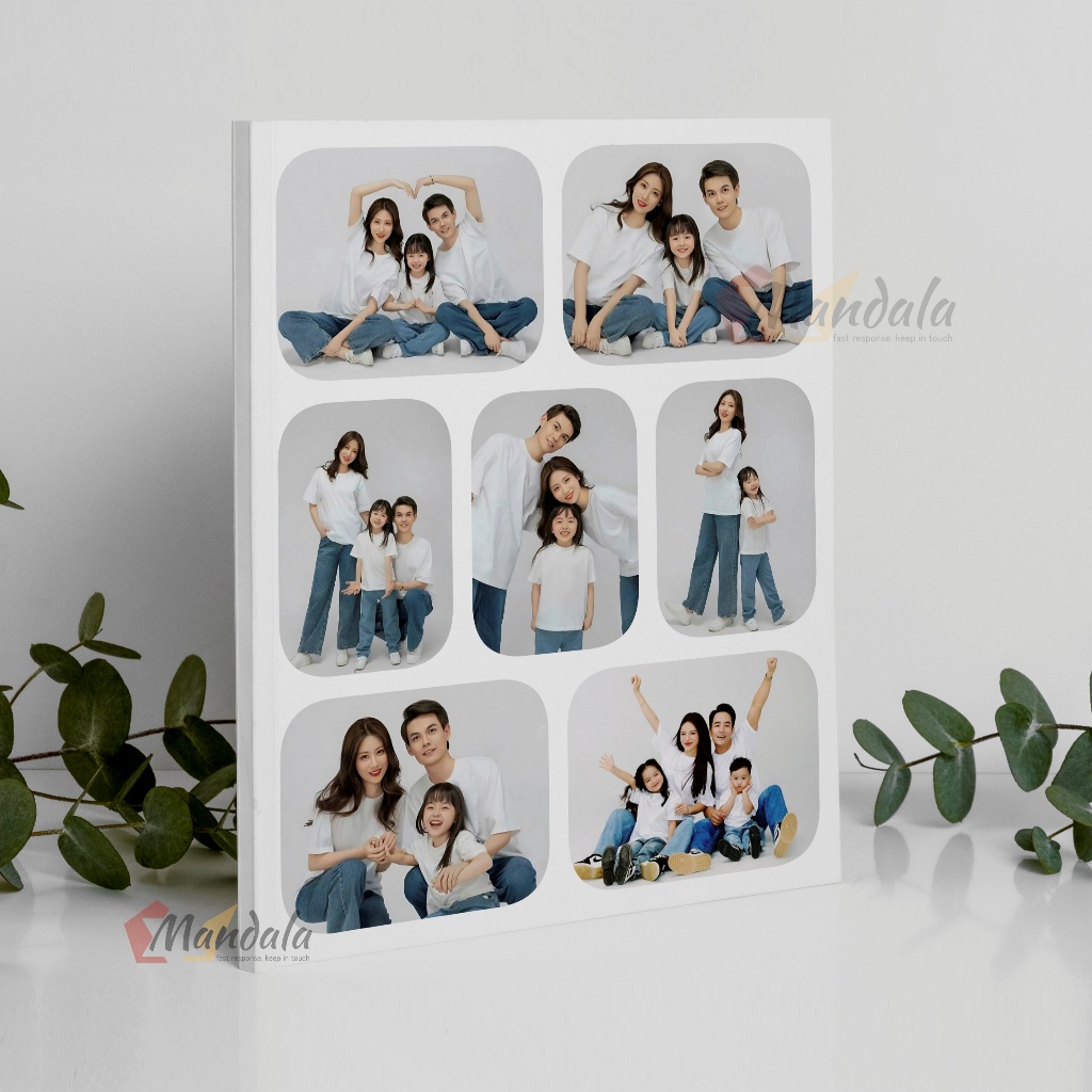 Cetak Foto Kolase + Bingkai MDF Frameless MInimalis 8R