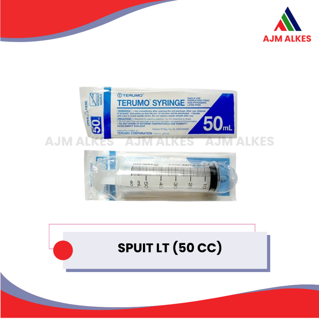 Spuit 50 cc Terumo (Lubang Tengah/Lubang Pinggir)
