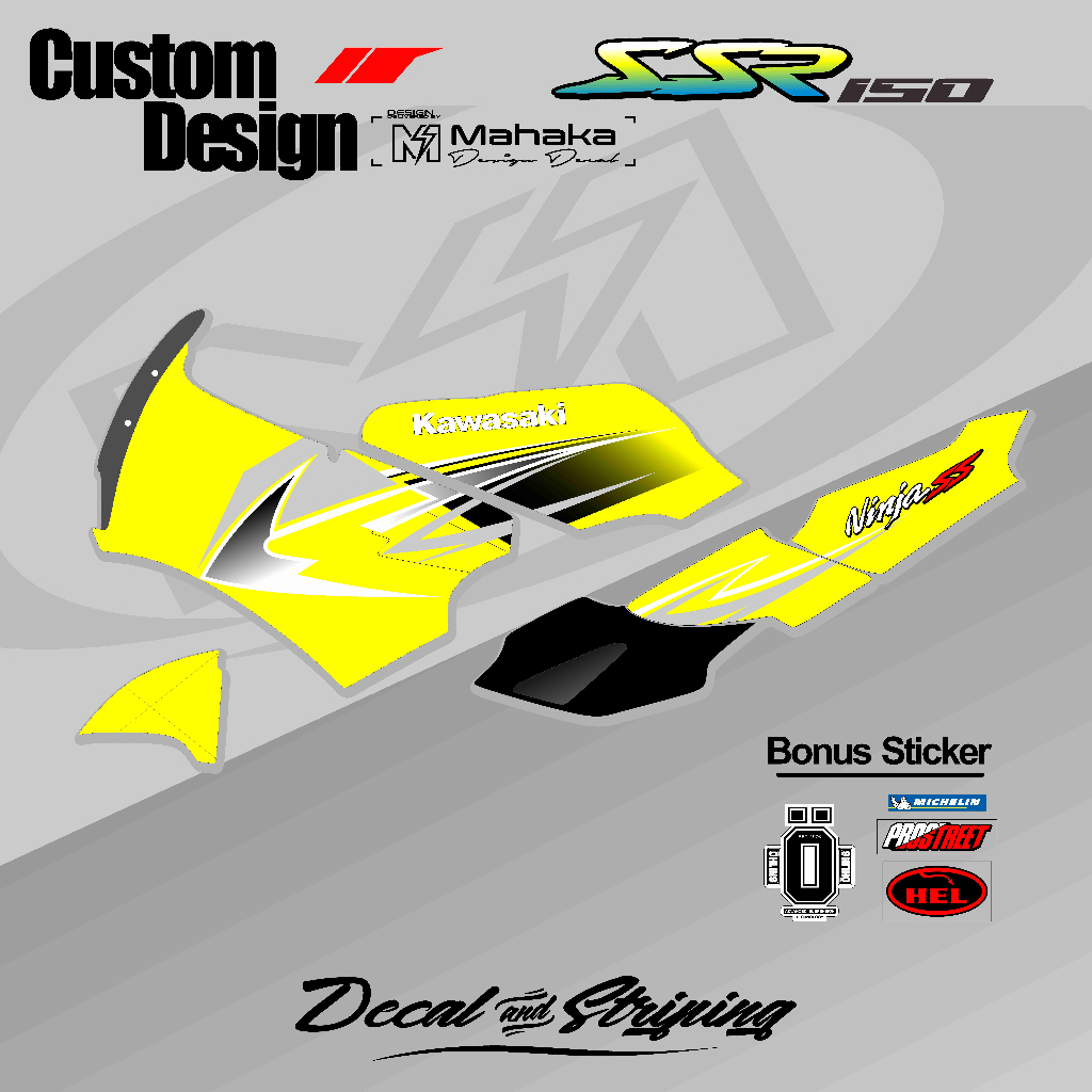 Striping Ninja SSR 150 Simple Black Grey