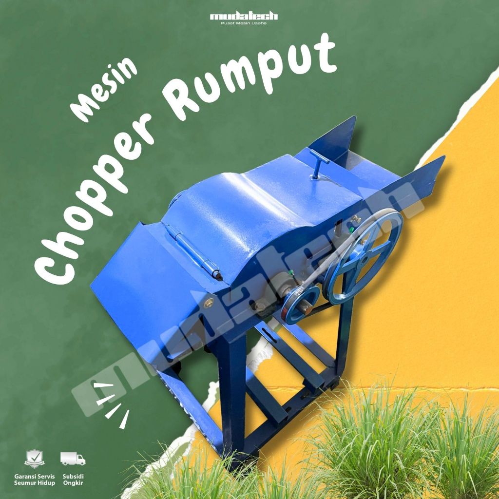 Mesin Pencacah Cacah Rumput Batang Chopper Rumput Ranting Sedot Pakan Ternak