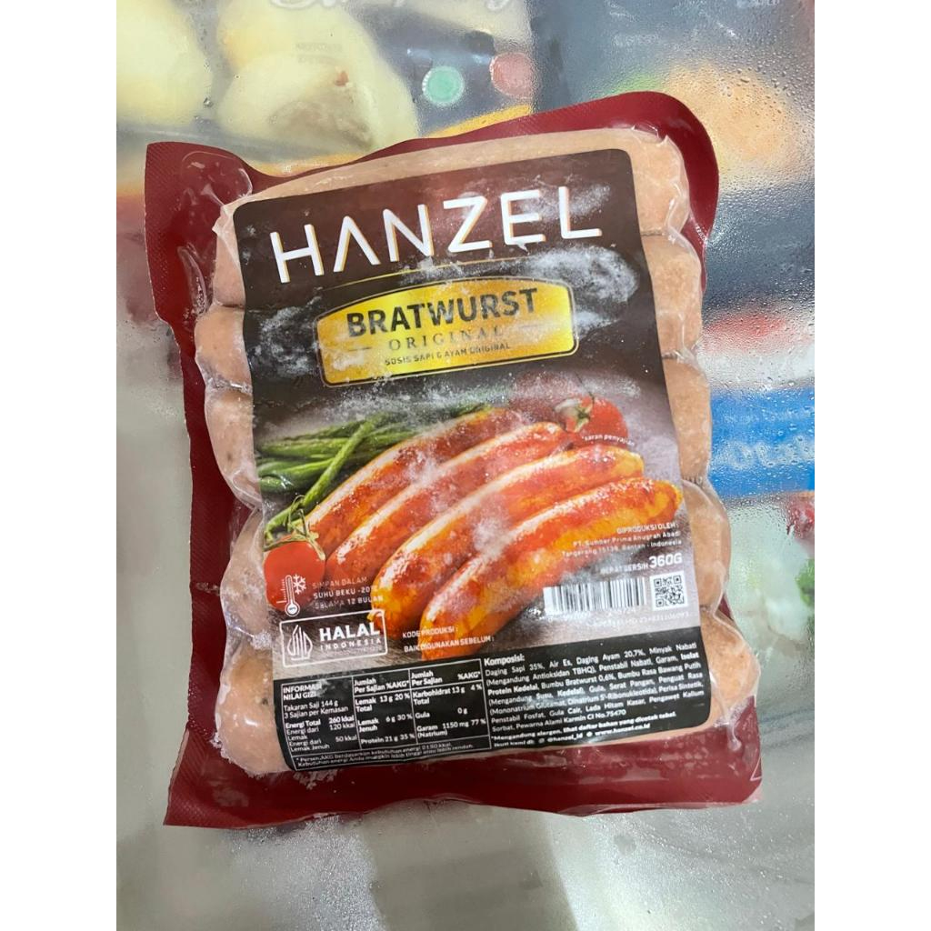 

Hanzel Bratwurst Ori 360gram - Frozen Food