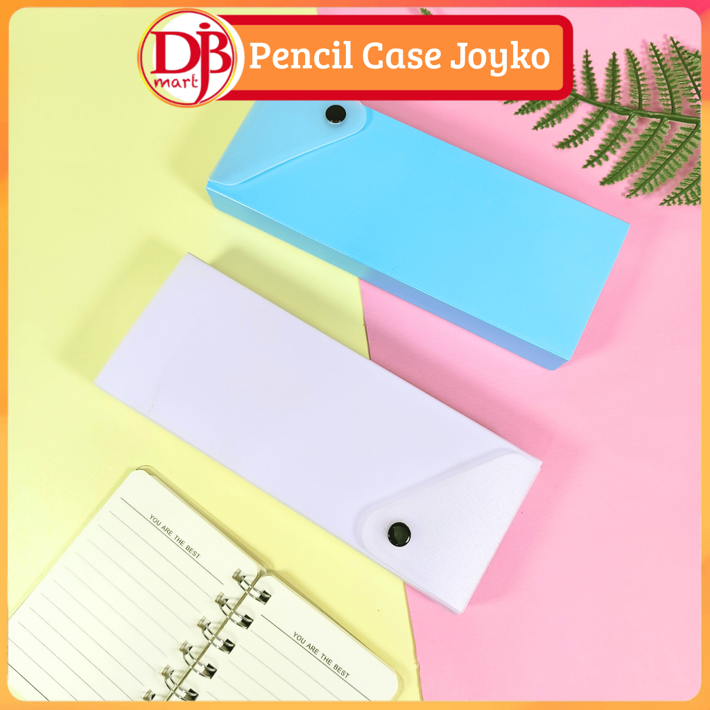 

DJB - Kotak Pensil Joyko Kotak Kancing Warna Pastel / Pencil Case / Tempat Pensil Plastik Slim & Ringan