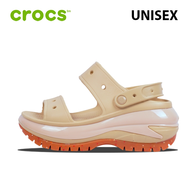 Sandal Crocs Dewasa Classic Mega Crush Pink Clay