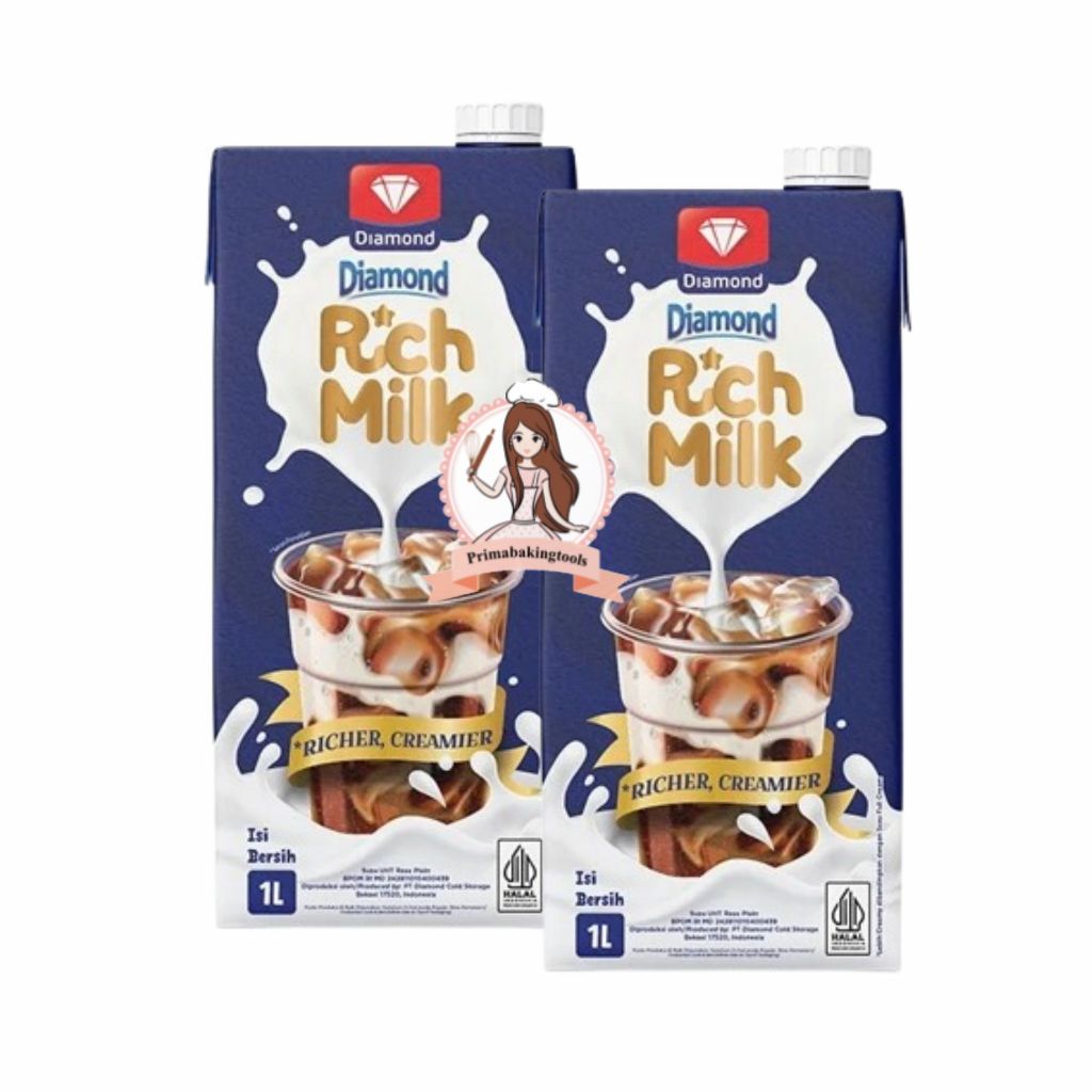 

Diamond UHT Rich Milk 1 Liter / Susu Diamond Milk 1 Liter
