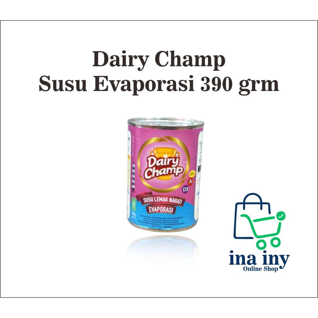 

SUSU EVAPORASI DAIRY CHAMP 390 GR / Susu Evaporasi Dairy Champ