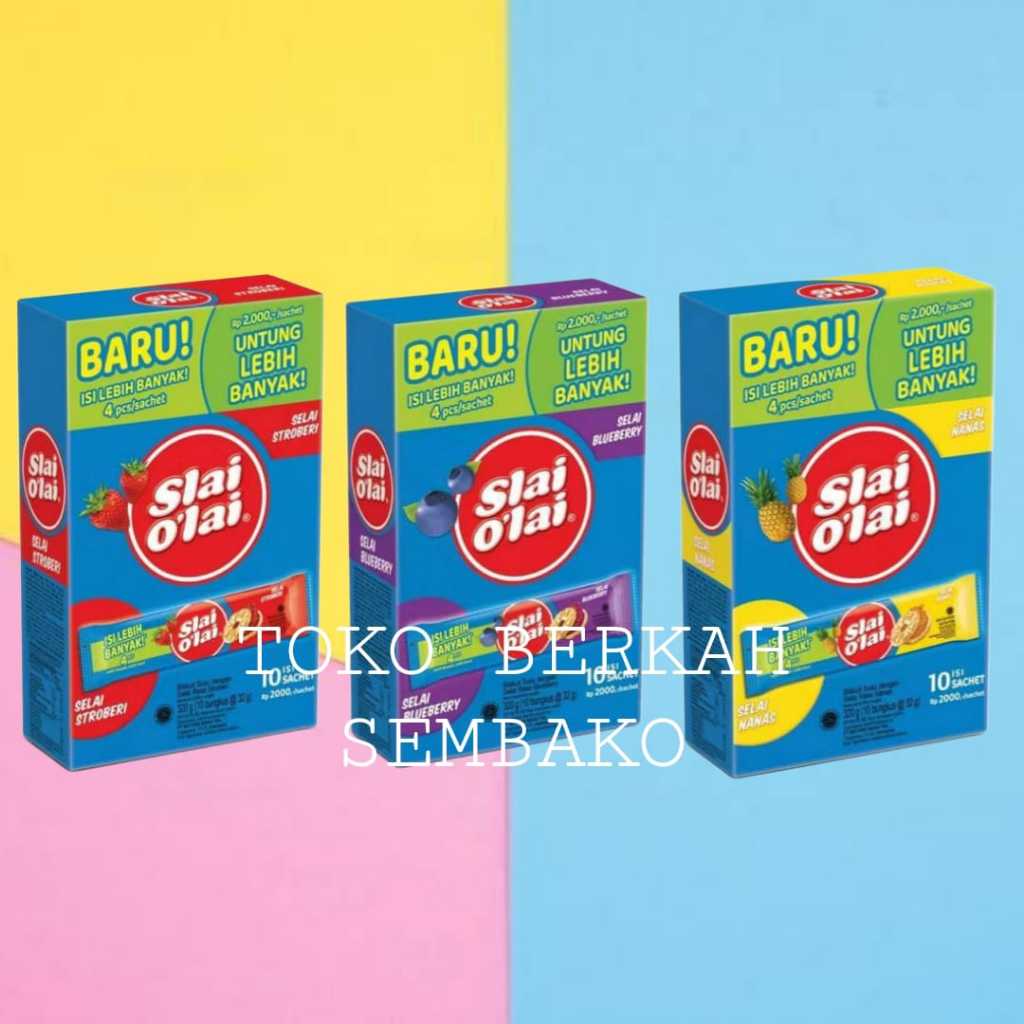 

(BOX) SLAI O'LAI Biskuit Dengan Selai 320gr Isi 10Pcs
