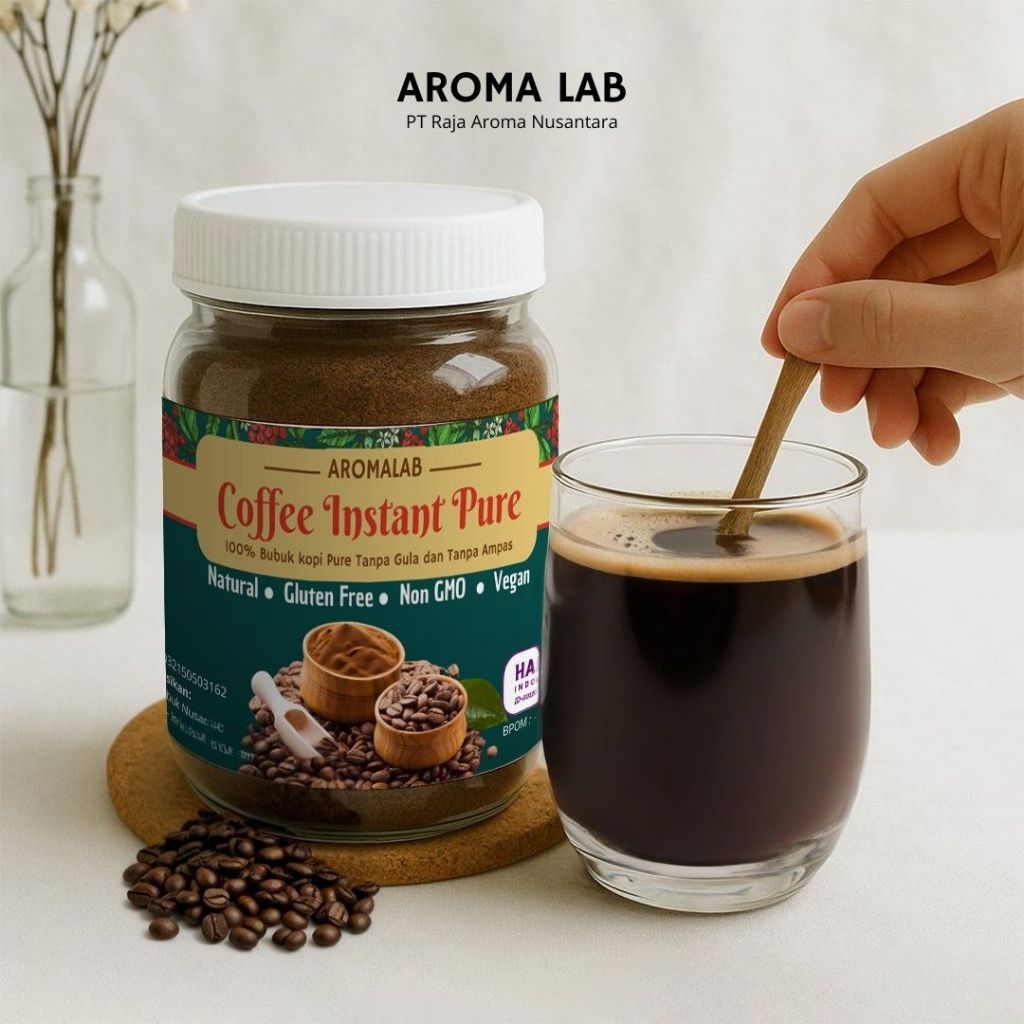 

AROMALAB - Coffee Instan Pure 100% COFFEE INSTAN PURE Kopi Instan Murni