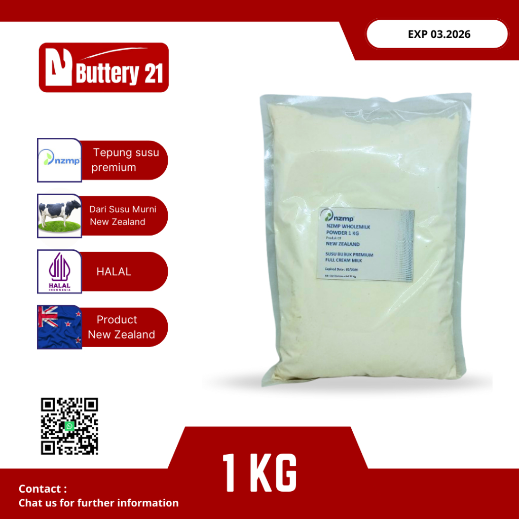 

NZMP WHOLEMILK POWDER 1 KG/SUSU BUBUK FULL CREAM/TEPUNG SUSU/BUBUK SUSU NEW ZELAND/MILK POWDER NZMP