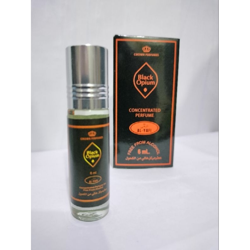 parfume "Black opium"  non alkohol 6ml roll on / unisex / pria / wanita