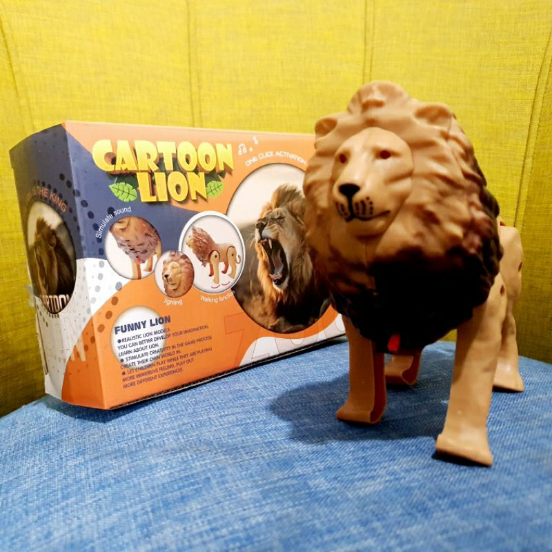 GDM - Mainan singa berjalan dan bersuara - mainan lion berjalan anak