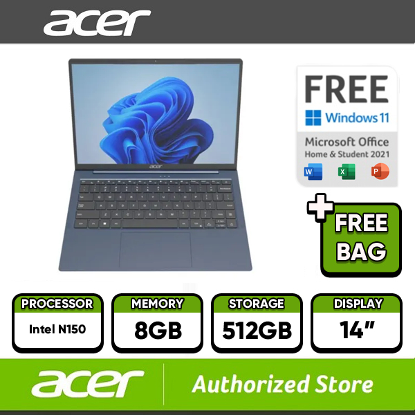 Acer Laptop AL14-32P-C1ES Intel N150 8GB 512GB 14" W11