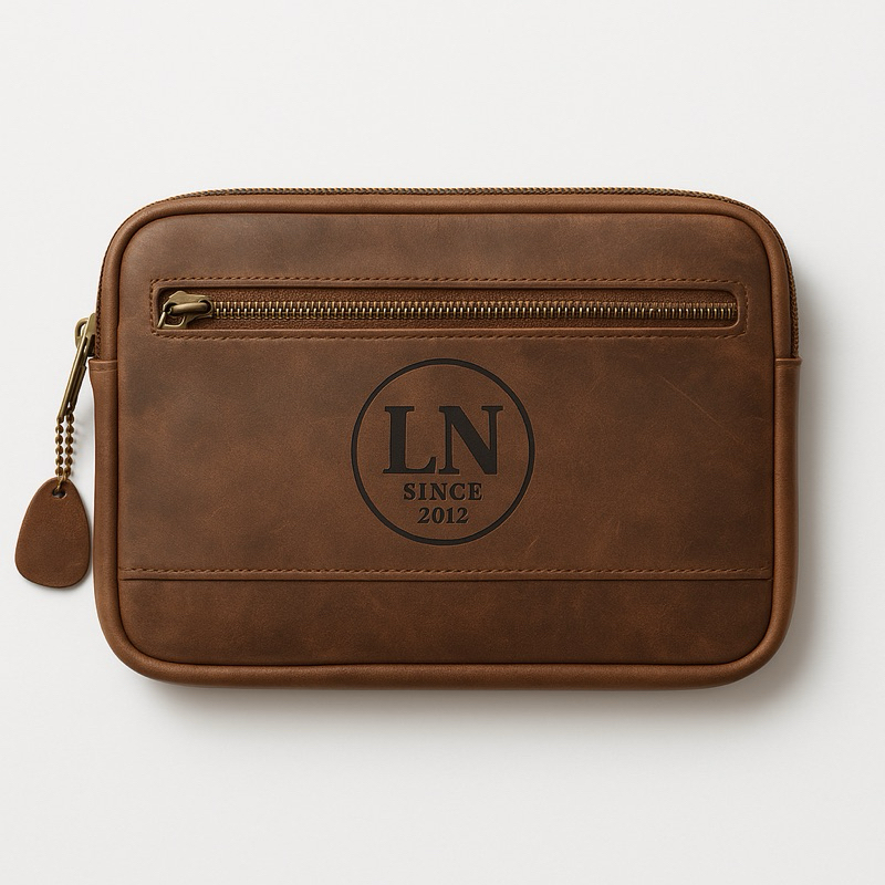 tas LN LEATHER BAG resleting YKK ORIGINAL