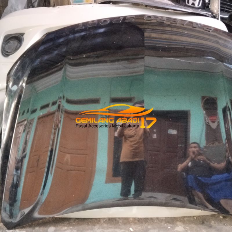 kap mesin kap motor pajero sport copotan bekas upgread 18 ori gresh