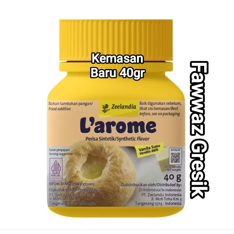 

Larome Vanila Susu Perisa Powder 40gr / L'arome Vanilla Susu 40 gr