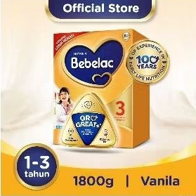 

BEBELAC 3 GROGREAT+ SUSU BUBUK PERTUMBUHAN ANAK VANILA 1.8 KG