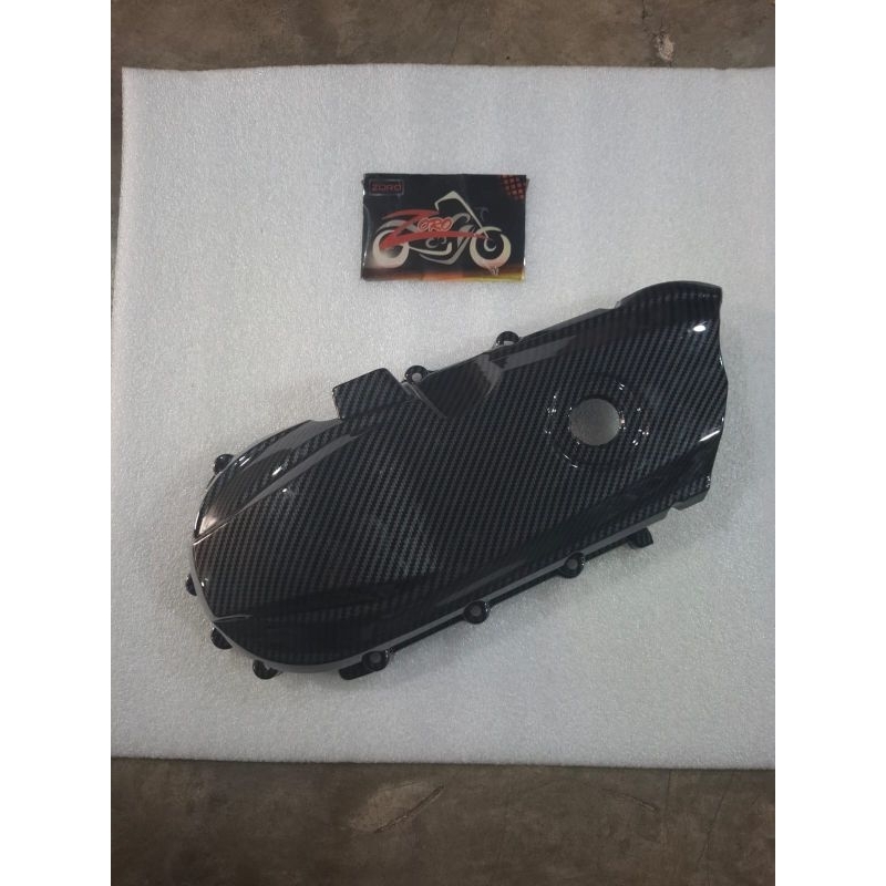 COVER TUTUP CVT BEAT KARBU SCOOPY KARBU 2008-2012 CARBON ZORO IMPOR