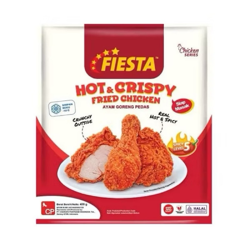 

FIESTA Hot & Crispy Fried Chicken [400gr]