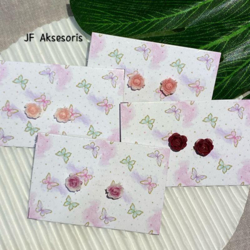 Anting bunga mawar/Anting wanita