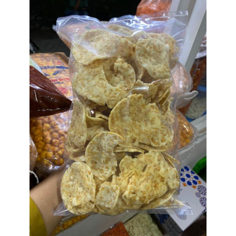 

Snack Kiloan Keripik Tempe Sagu Asin Renyahh 500gr