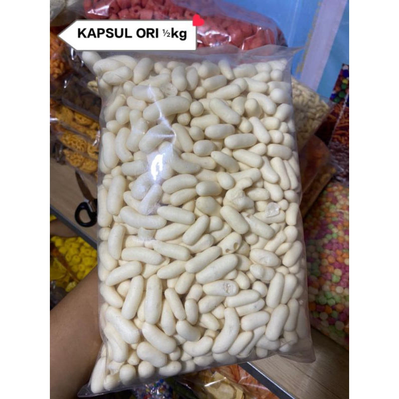 

Snack Kiloan Kapsul Amplang Ikan Rasa Original 500gr
