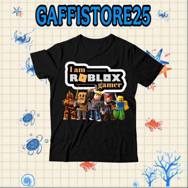 (BISA COD) Kaos Anak ROBLOX GAMER KEREN- Baju Anak Laki-Laki perempuan UNISEX  FASHION ANAK free nam