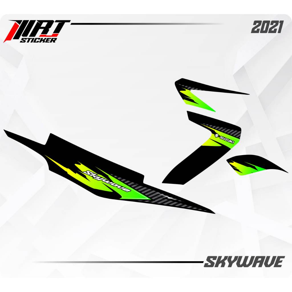 Striping SkyWave - Stiker Transparan SkyWave Carbon (Sudah Terpotong)