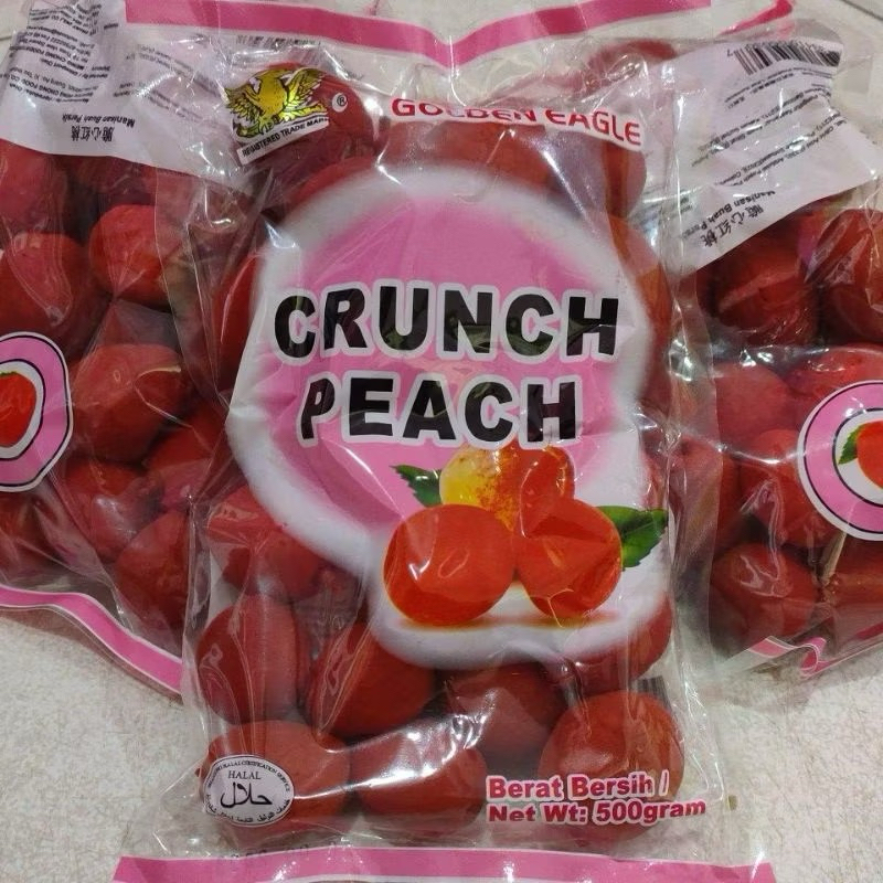 

Golden Eagle Crunch Peach / GE Manisan Buah Persik 500grm