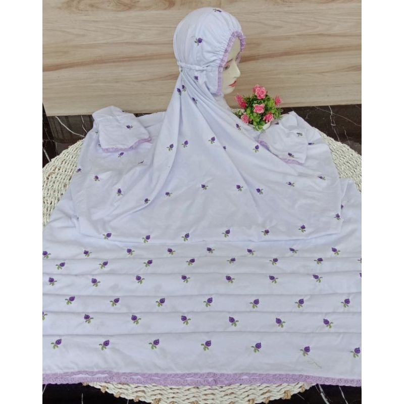 MUKENA TERUSAN DEWASA TABUR ANEKA BUNGA