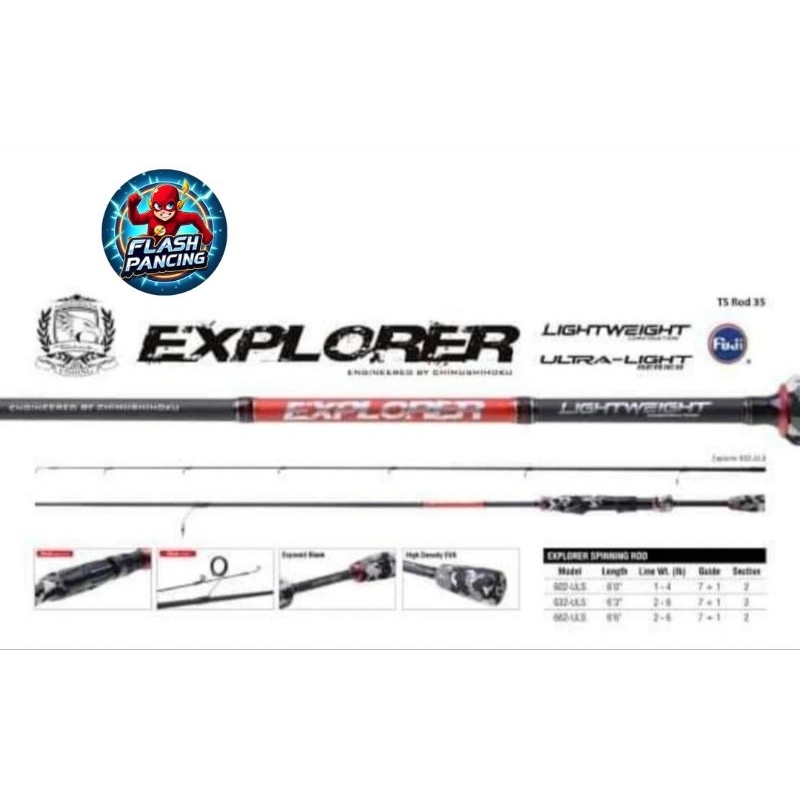 JORAN SEAHAWK EXPLORER 682 (2-6LB) UL SERIES FUJI