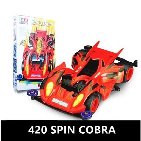 Mini 4wd Rep. Tamiya Spin Cobra Red Special Super FM Merk MOWANG