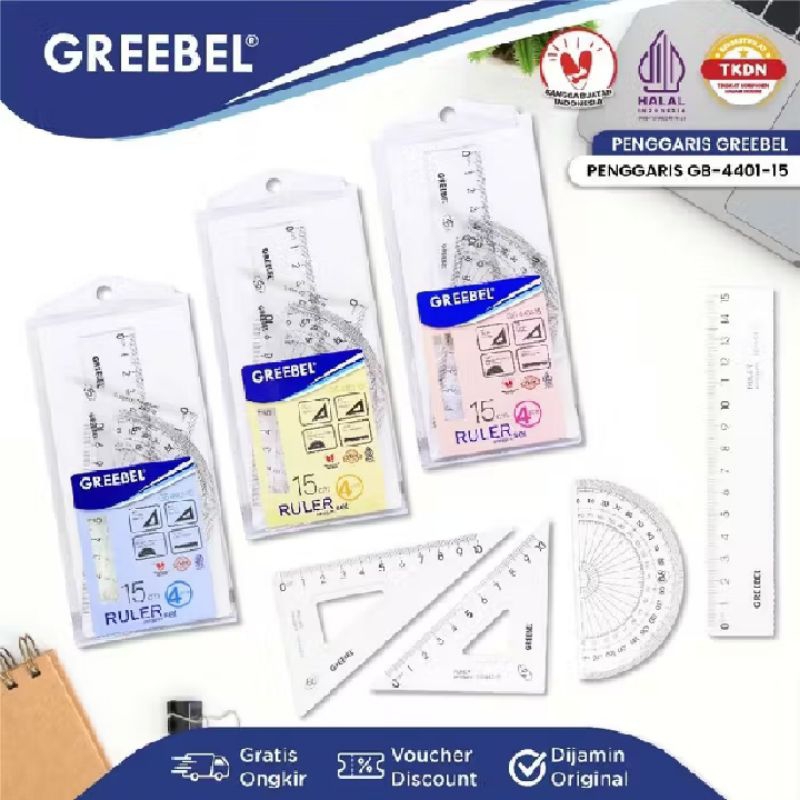 

GREEBEL PENGGARIS SET 4IN1 15CM (4401-15)
